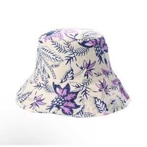 Hat Attack Printed Floral Bucket in Blue One Size
